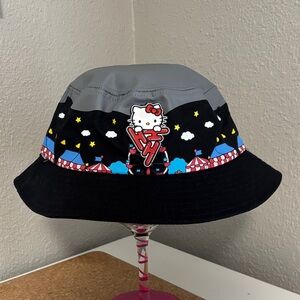 Hello Kitty Gray and Black Bucket Hat